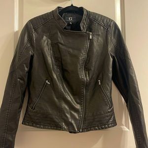 Women’s medium G by Giuliana faux leather jacket